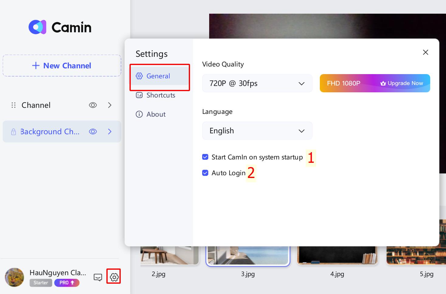 Hướng dẫn sử dụng CamIn 9 autologin