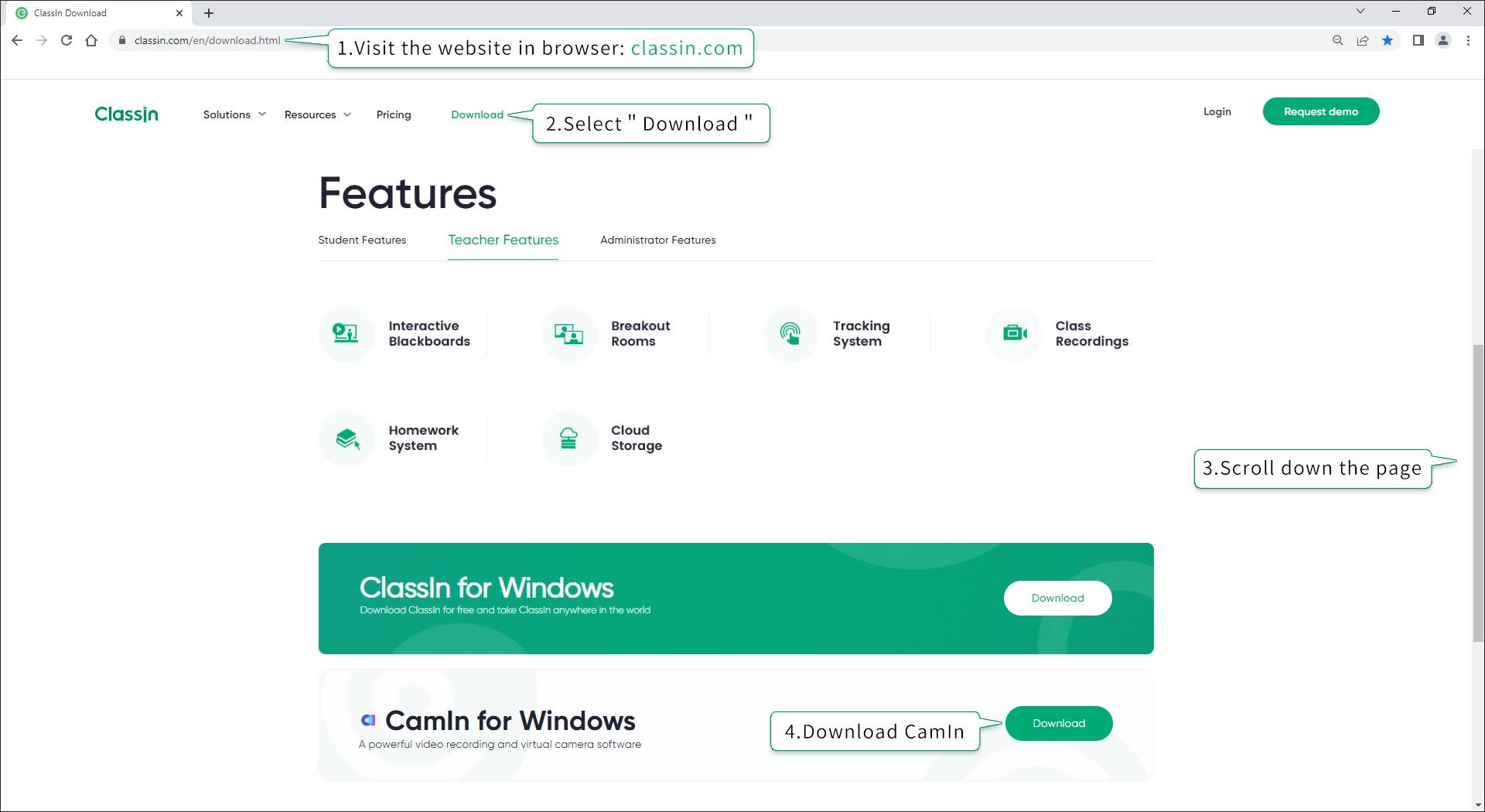 Hướng dẫn sử dụng CamIn 1 download CamIn
