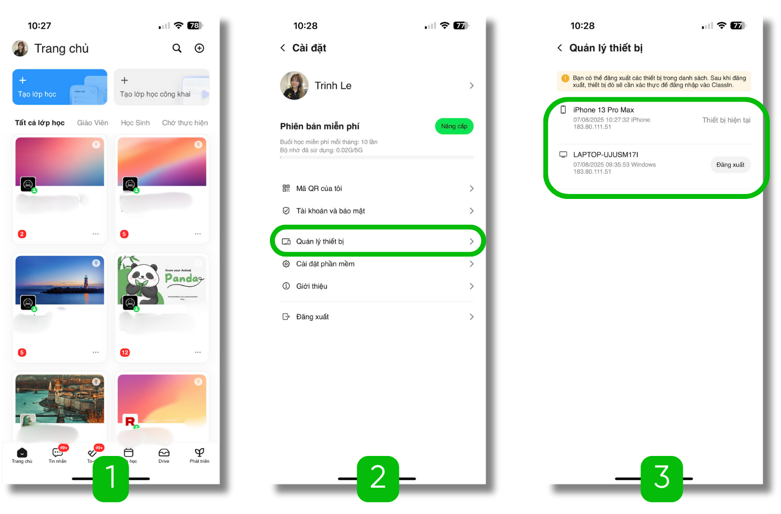 Quản lý các thiết bị đã đăng nhập 2 Trinh 20