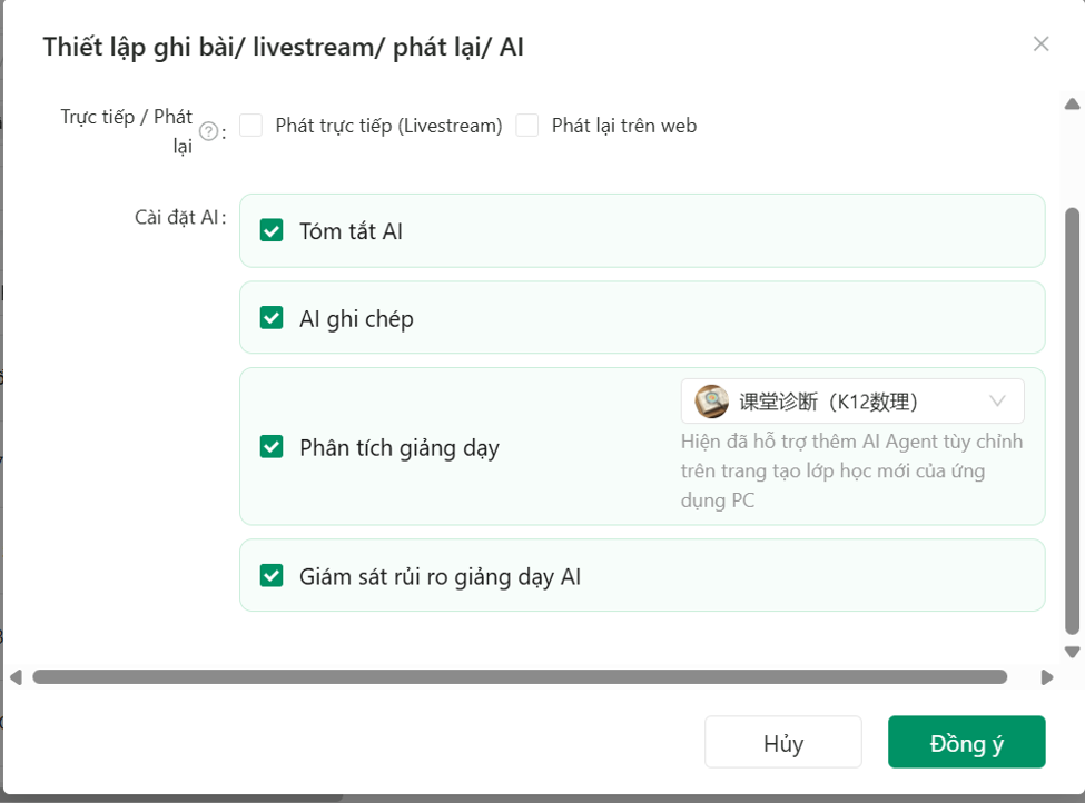 Quản lý buổi học với AI Giám sát rủi ro (AI Risk Monitoring) 3 3